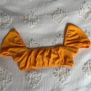 Gilded Intent Orange Crop Top